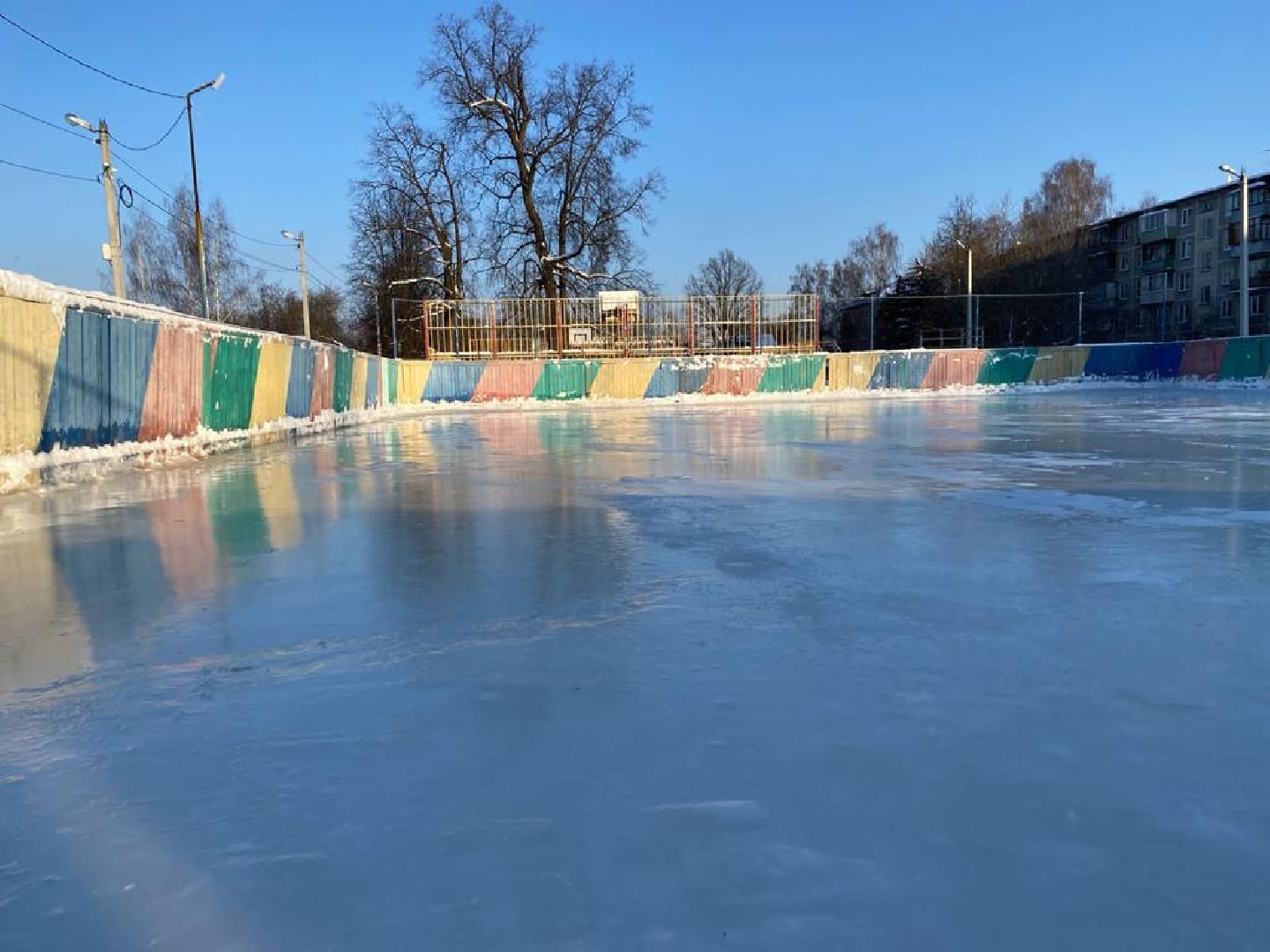 каток в центре города, пушкино, спорткомплекс,
