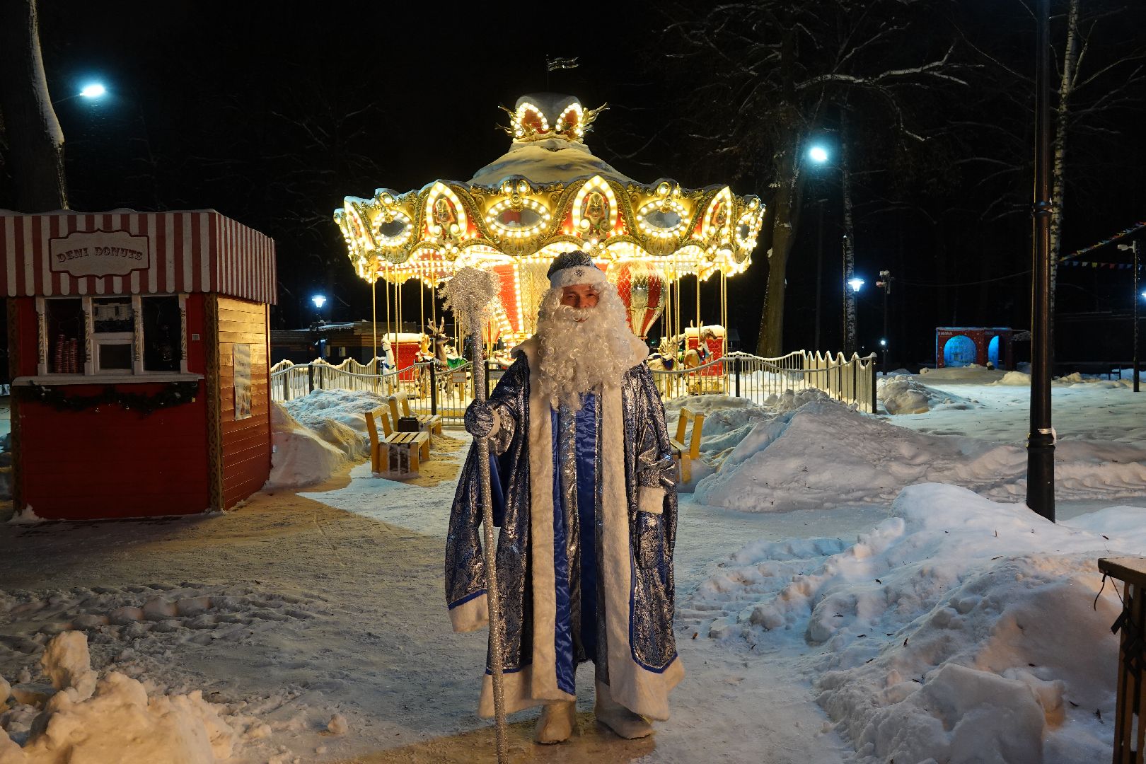 Сергиев Посад, Парки, Зима в Подмосковье, Мособлпарк, Новый год, Культура, Благоустройство, Знак качества, Дед Мороз, Скитские пруды, Парк Покровский, Хотьково, Сергиево-Посадский городской округ,