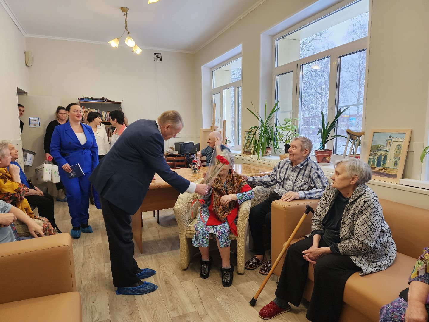 интернат, серебряные волонтеры, ивантеевка, акция, новогодний подарок,