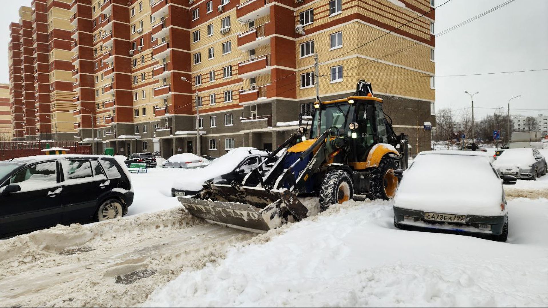 погода, снегопад, коммунальщики, уборка снега, Лосино-Петровский,
