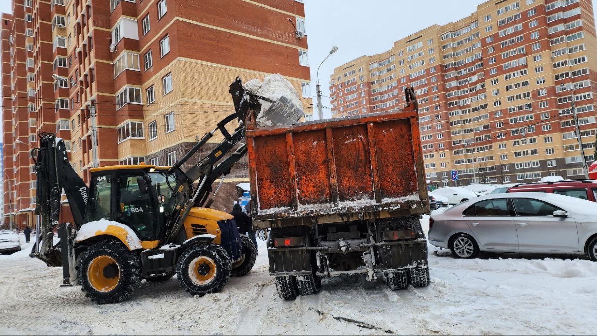 погода, снегопад, коммунальщики, уборка снега, Лосино-Петровский,