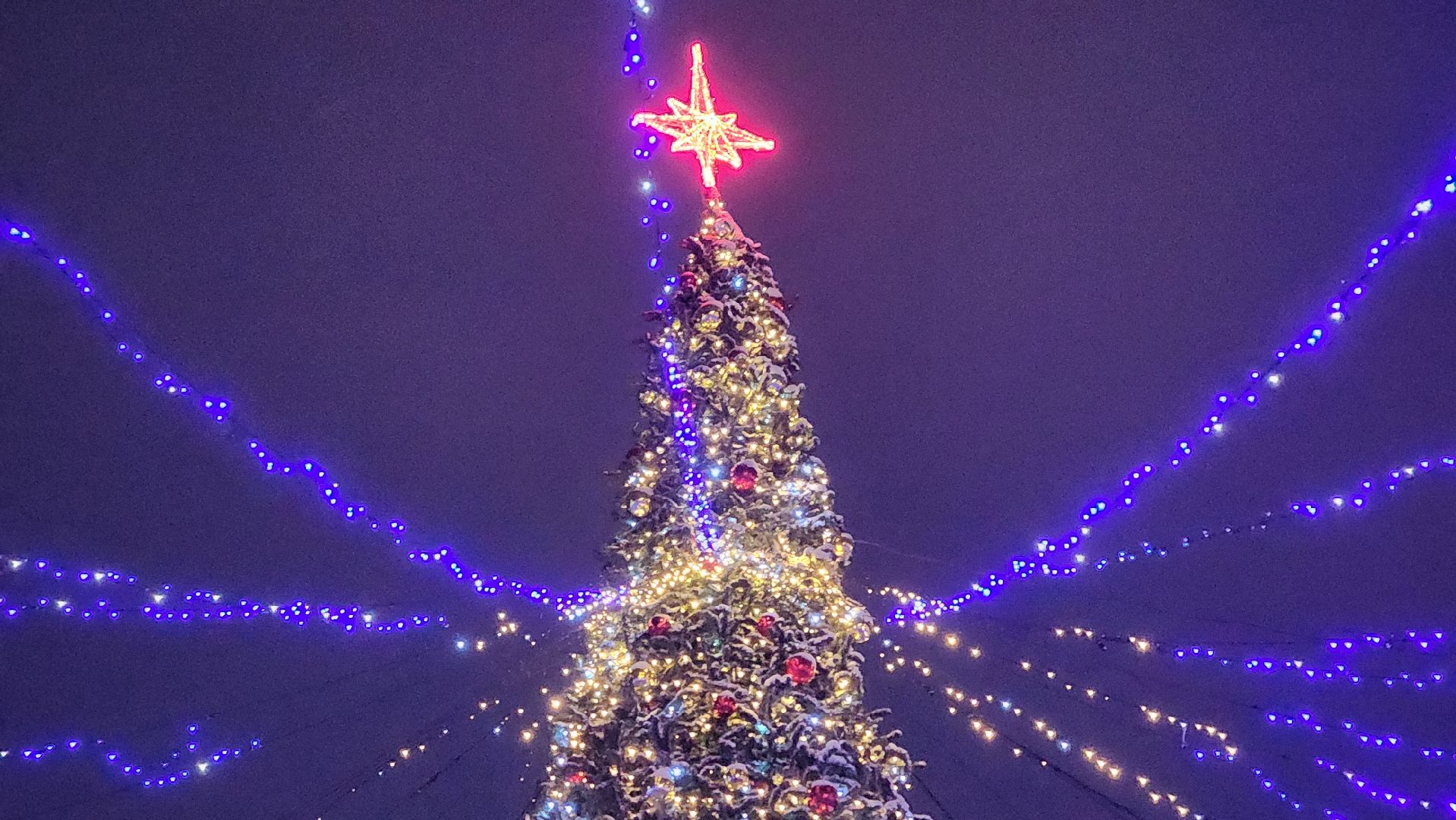 кашира, новый год, новогодняя елка, праздничные гуляния, каток, иллюминация, стадион энергетик,