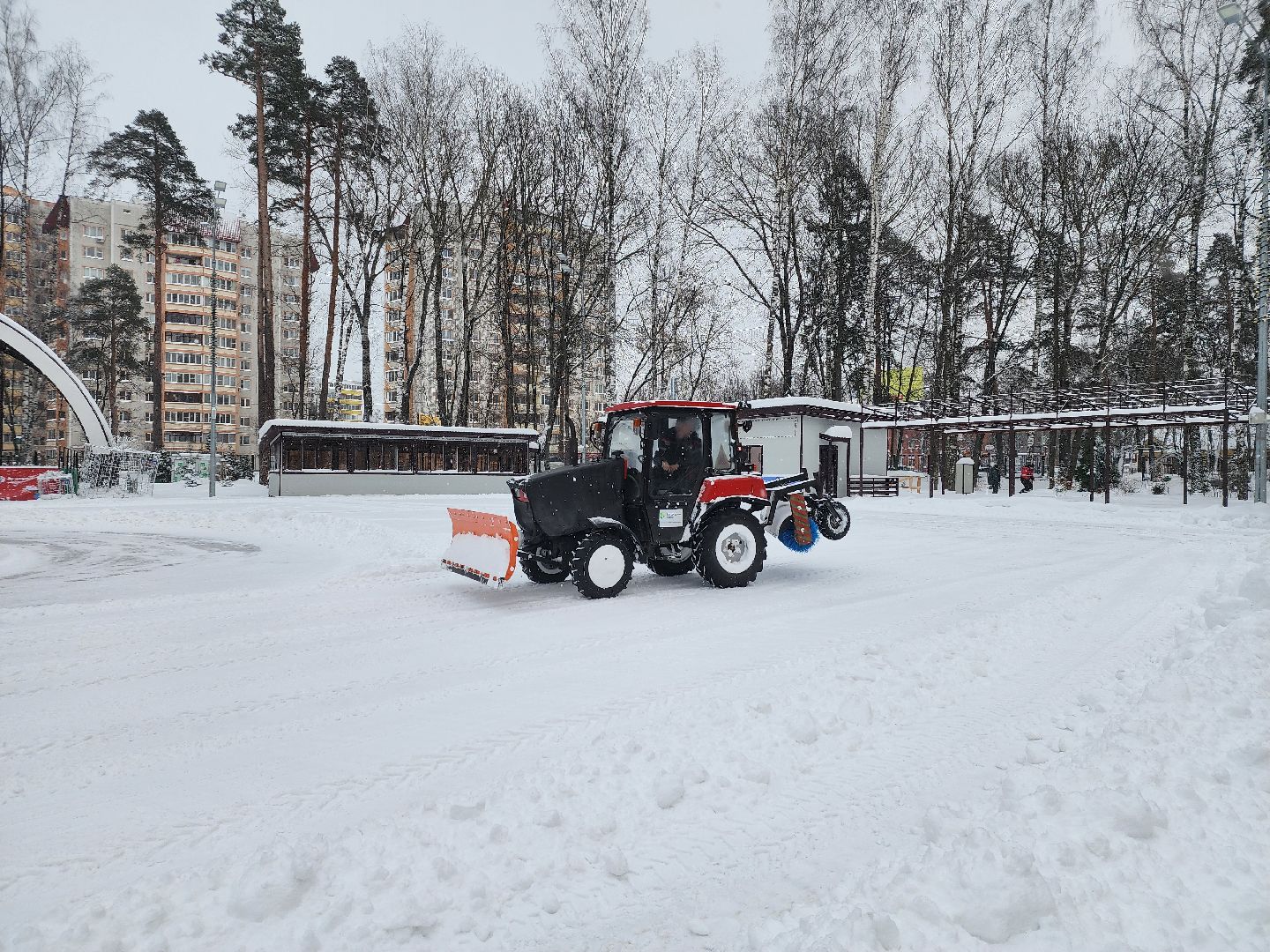 циклон Ваня, снегопад, уборка снега, Ногинск, Богородский городской округ,