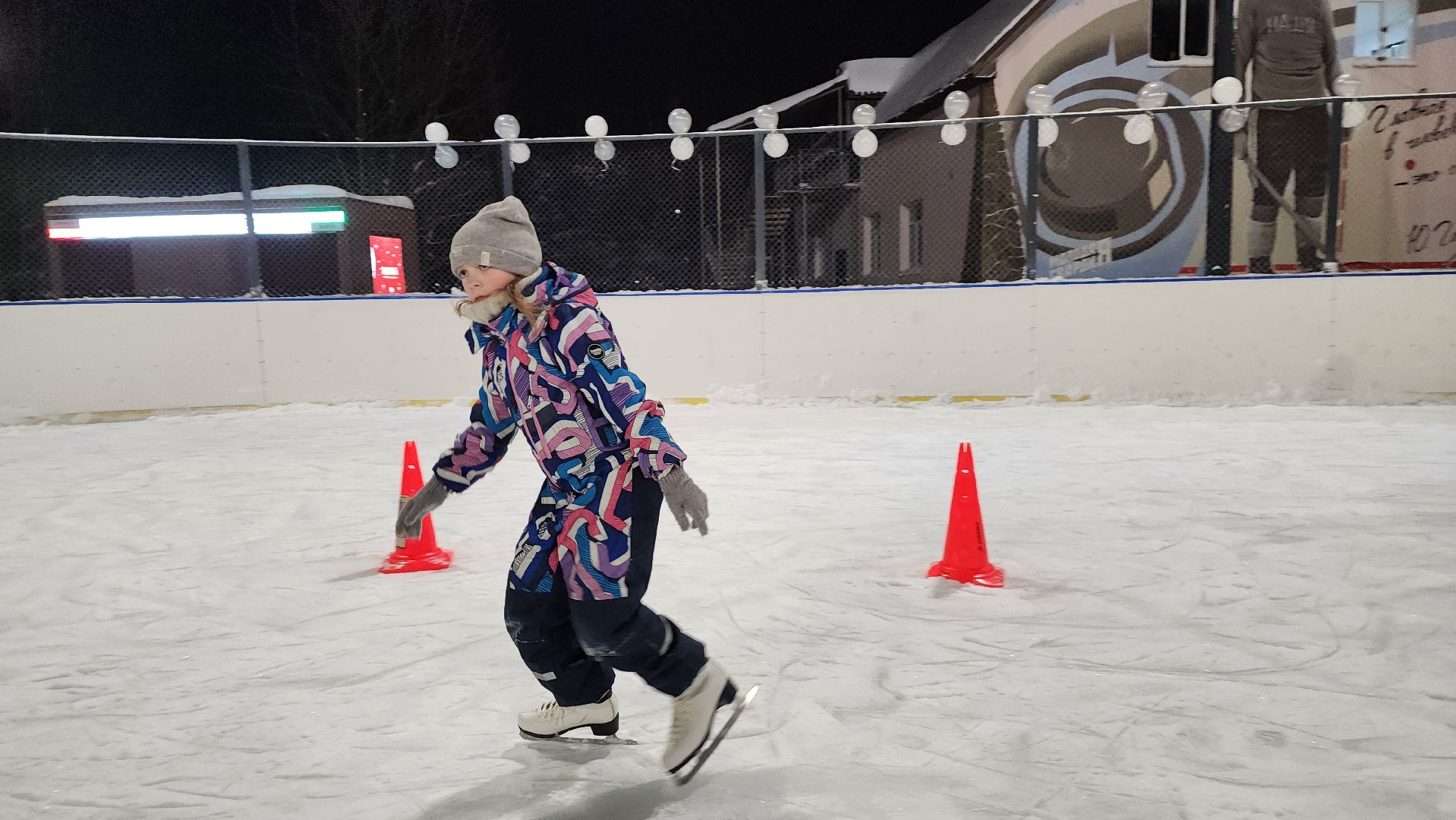 каток, благоустройство, открытие катка, зима в Подмосковье, Звездный городок,