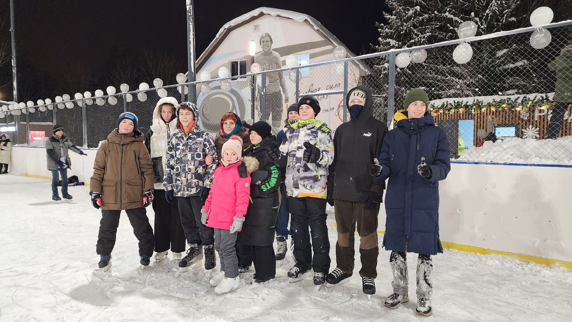 каток, благоустройство, открытие катка, зима в Подмосковье, Звездный городок,
