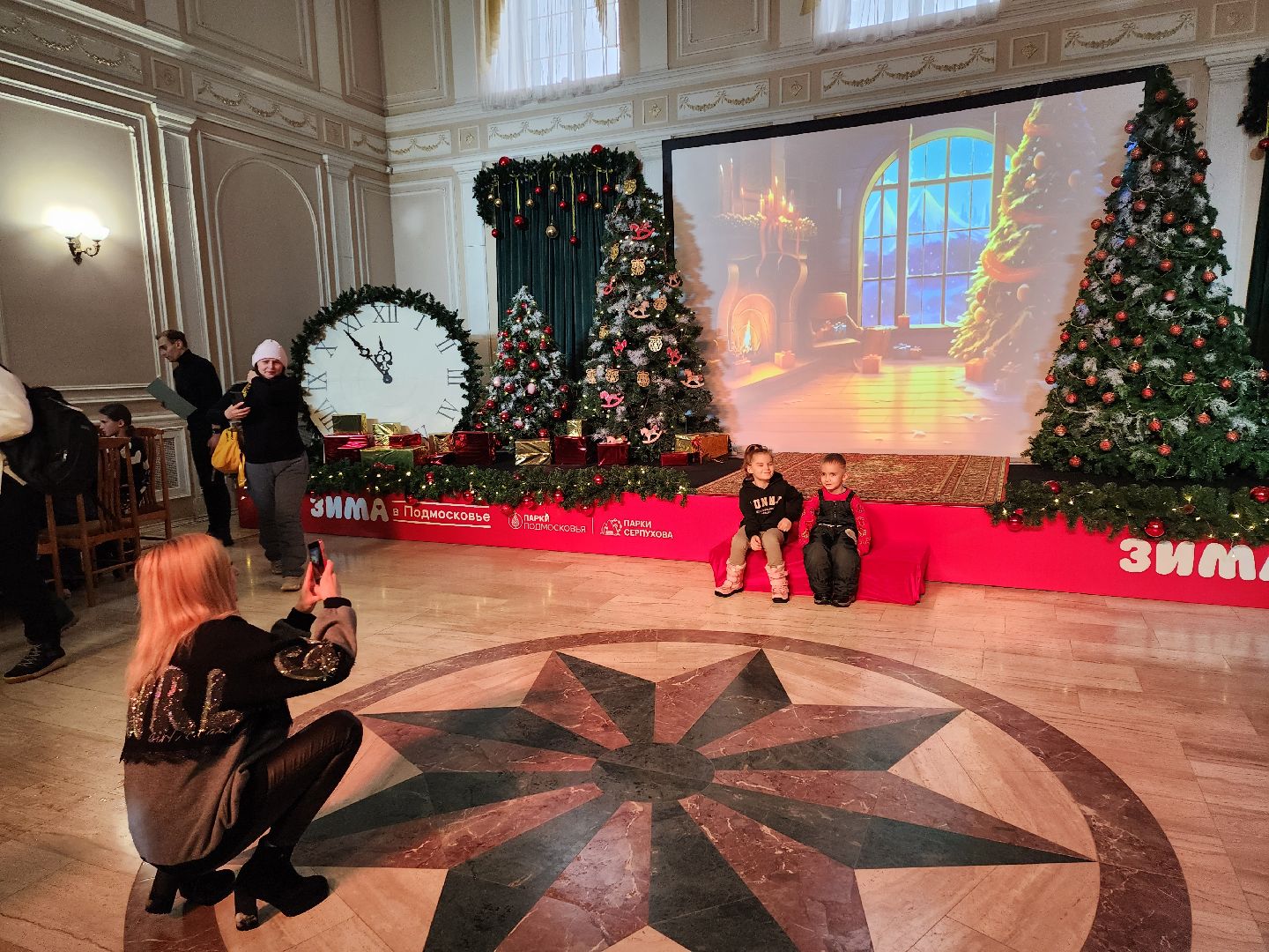 серпухов, подмосковье, резиденция деда мороза, зима в подмосковье, парк,