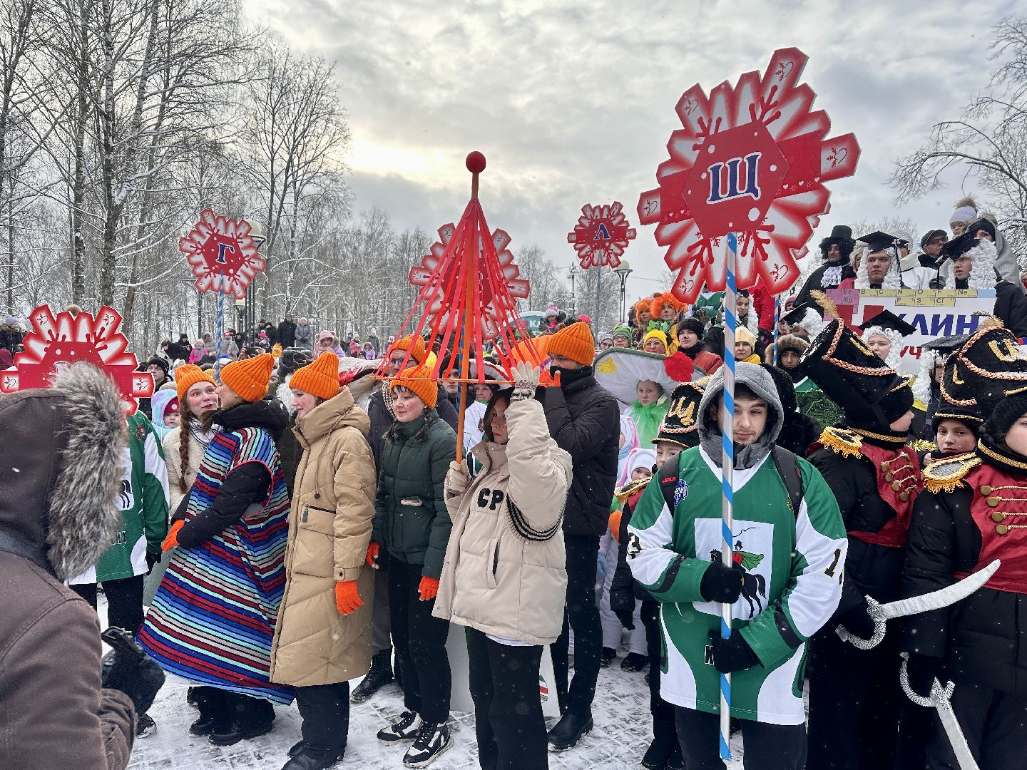 Клин, общество, культура, зима, карнавал, Дед Мороз,