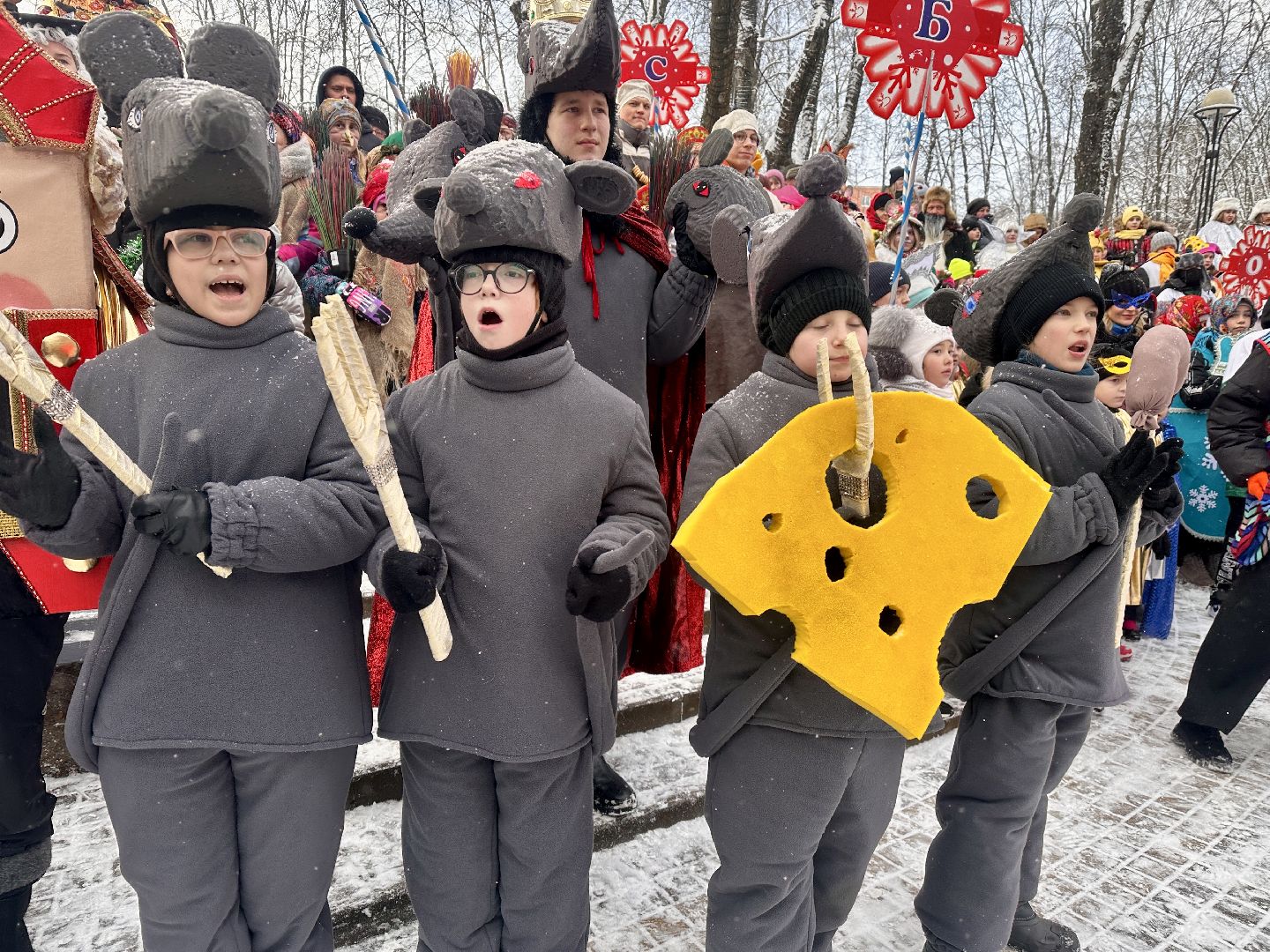 Клин, общество, культура, зима, карнавал, Дед Мороз,
