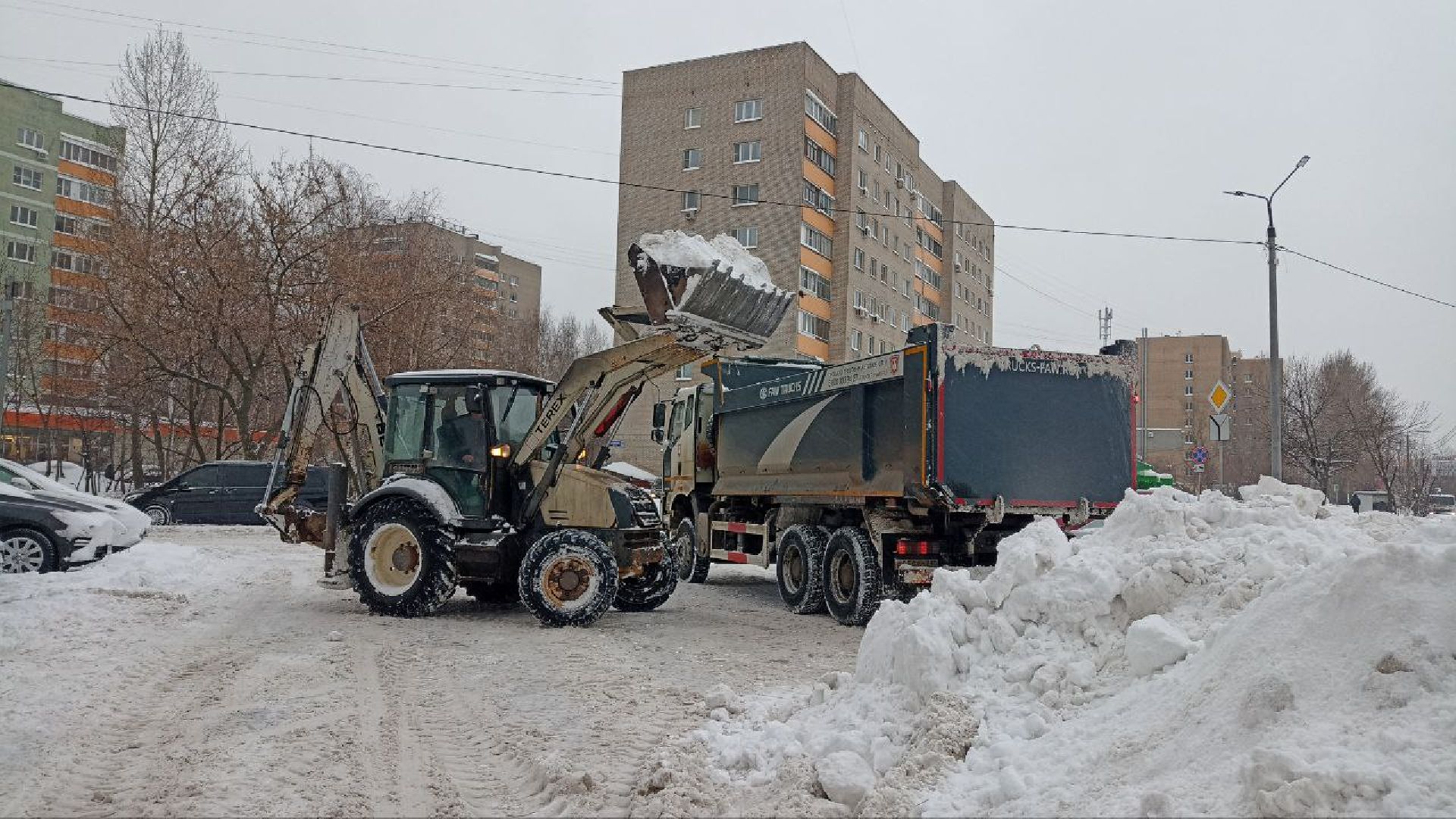 Реутов, жкх, снегопад, циклон Ваня, уборка дорог, тротуары,