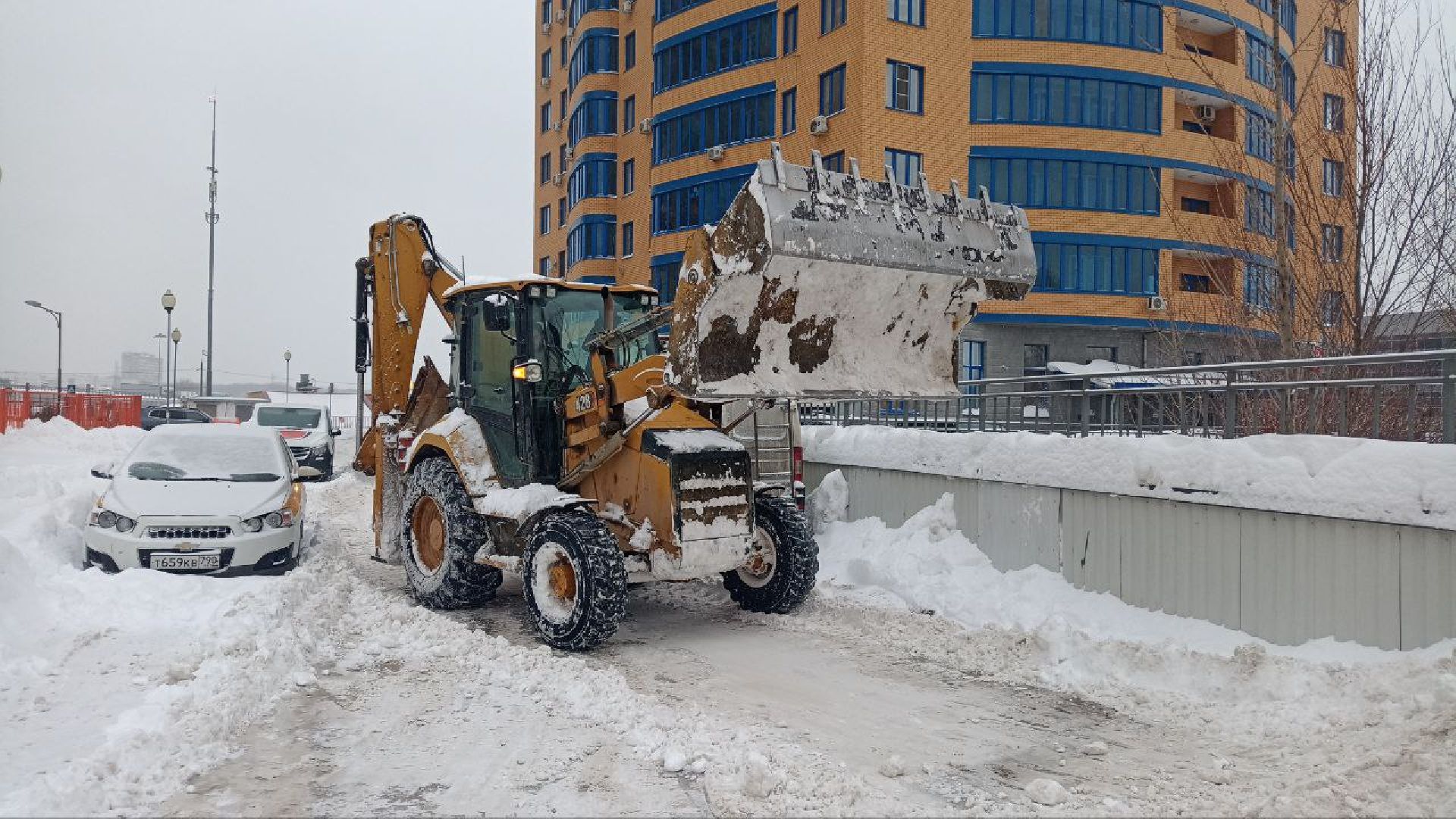 Реутов, жкх, снегопад, циклон Ваня, уборка дорог, тротуары,