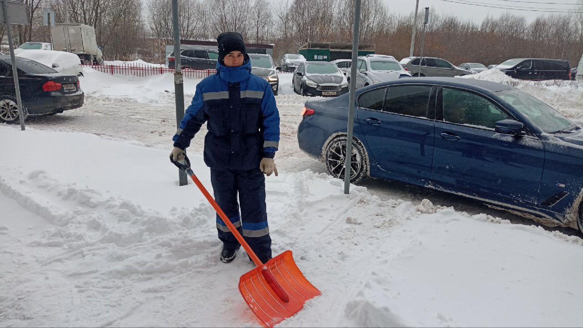 Реутов, жкх, снегопад, циклон Ваня, уборка дорог, тротуары,