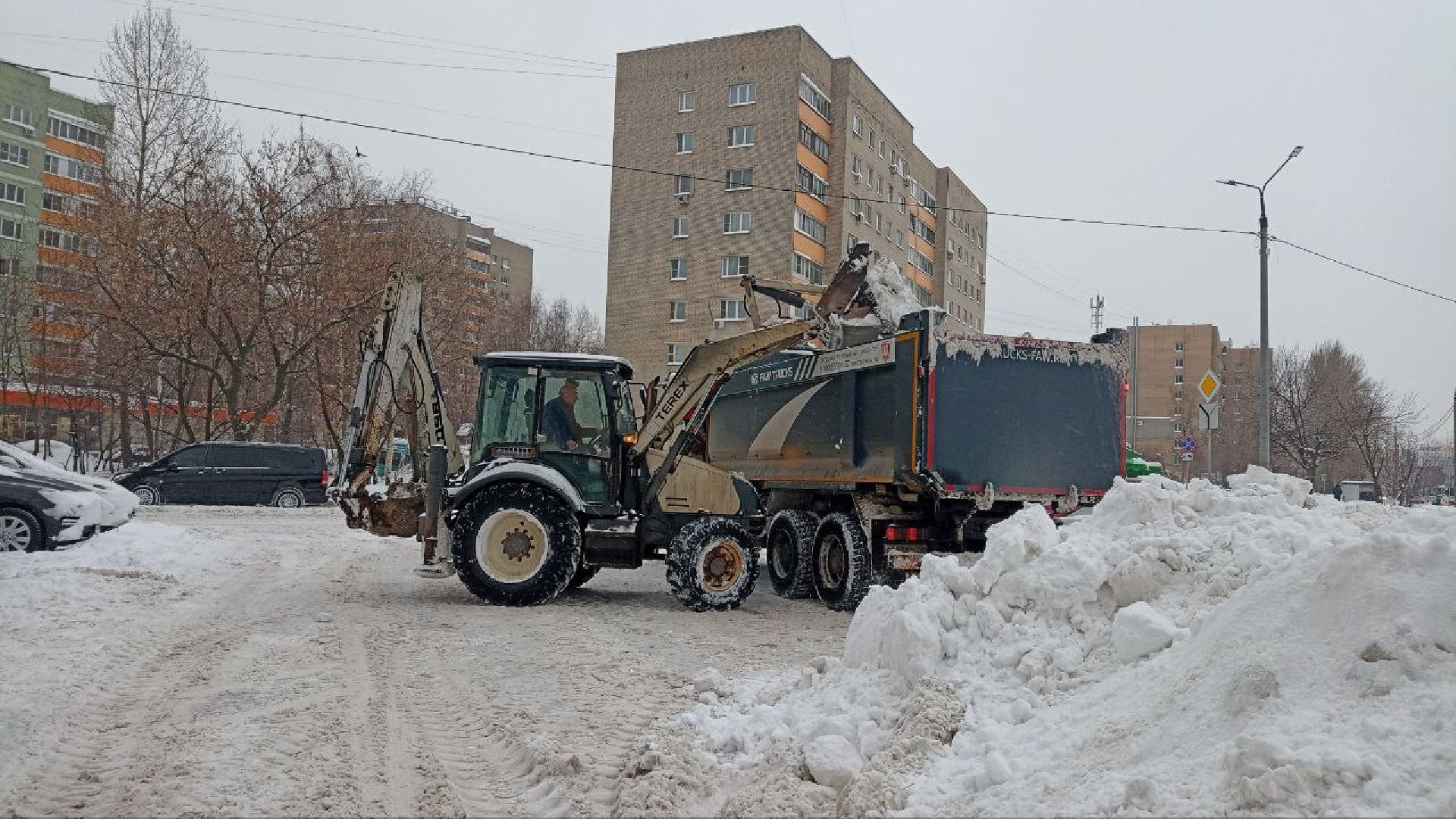 Реутов, жкх, снегопад, циклон Ваня, уборка дорог, тротуары,