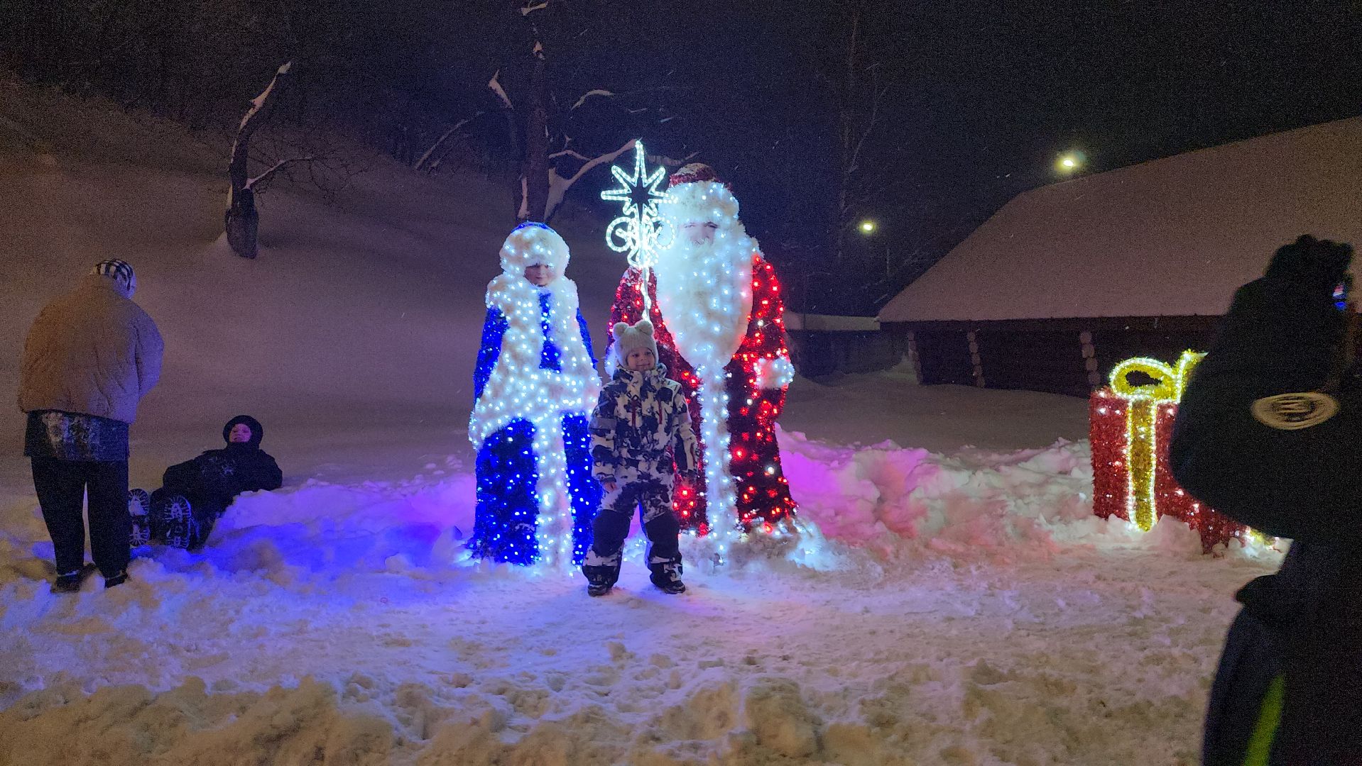 Серпухов, Подмосковье, зима в подмосковье, соборная гора, зажжение огней,