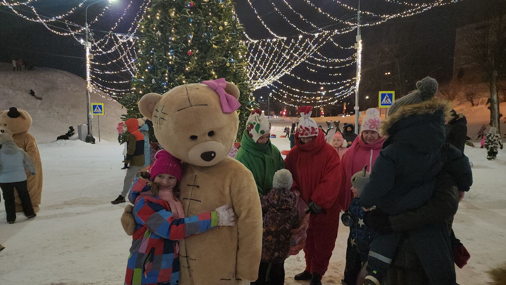 Серпухов, Подмосковье, зима в подмосковье, соборная гора, зажжение огней,