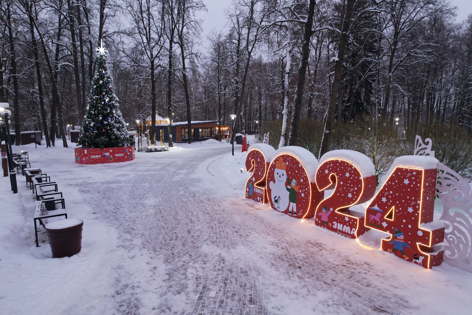 видео с коптера, сергиев посад, каток, благоустройство,