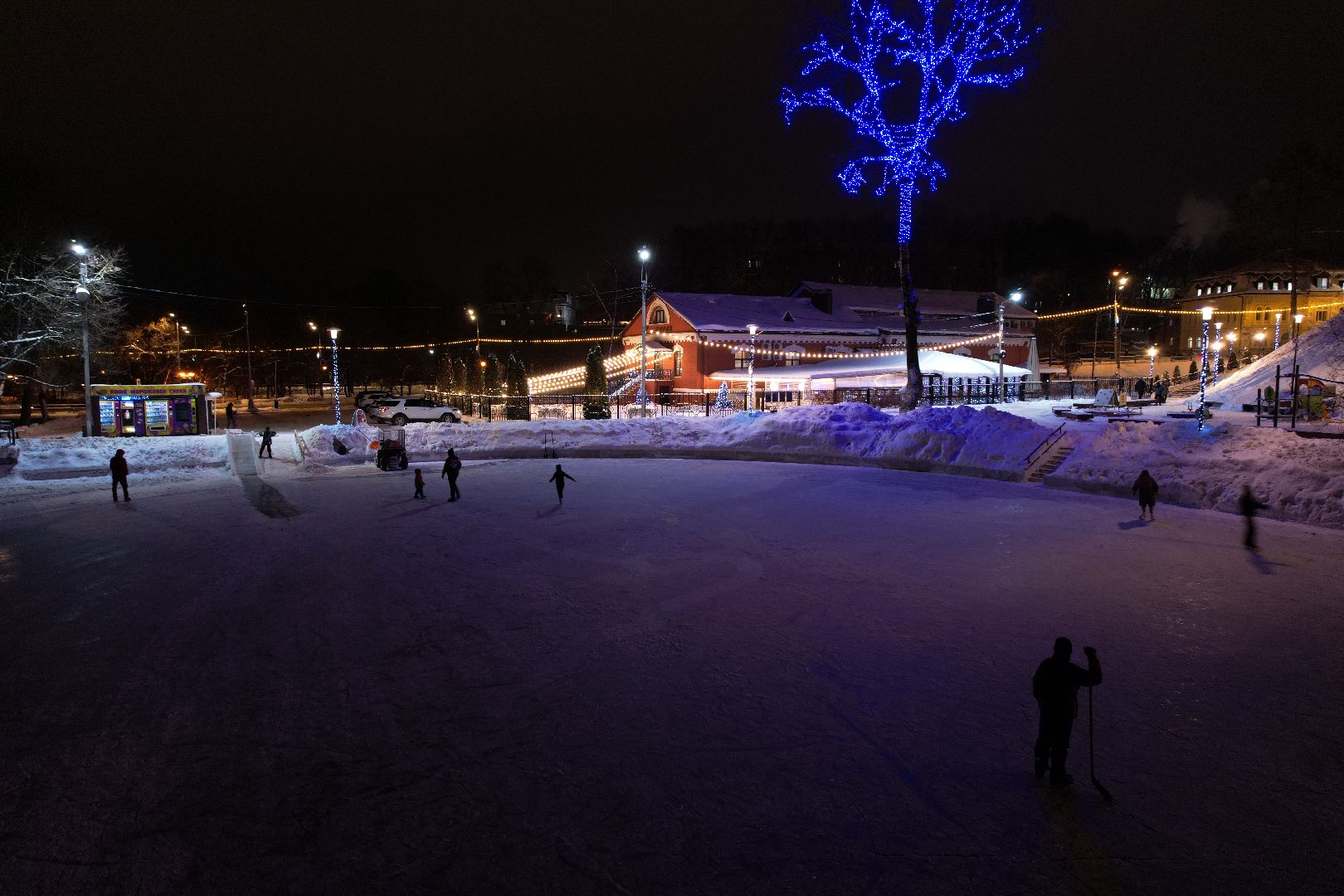 видео с коптера, сергиев посад, зима, благоустройство,