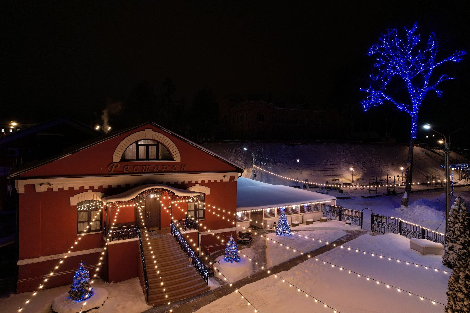 видео с коптера, сергиев посад, зима, благоустройство,