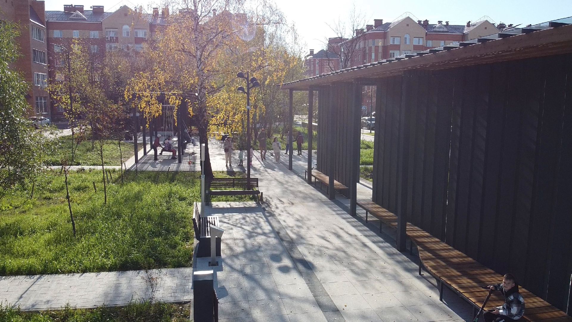 видео с коптера,