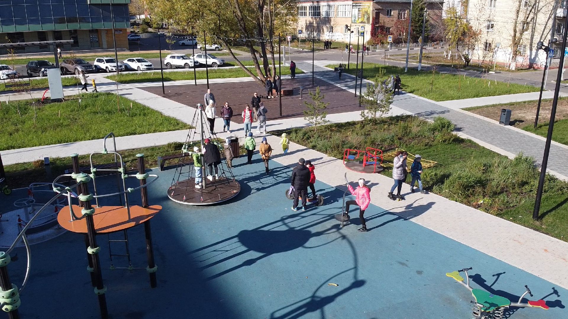 видео с коптера,