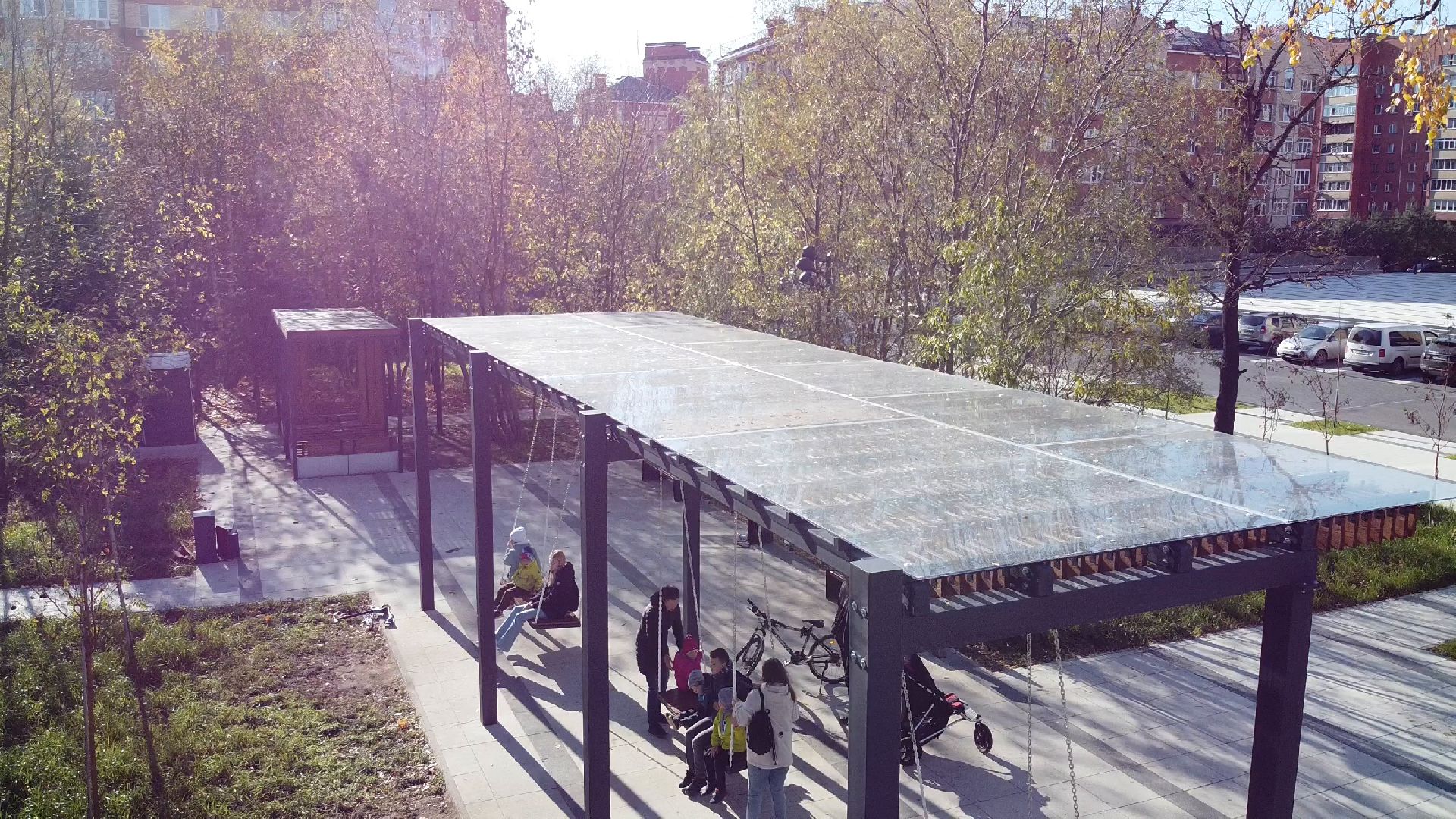 видео с коптера,