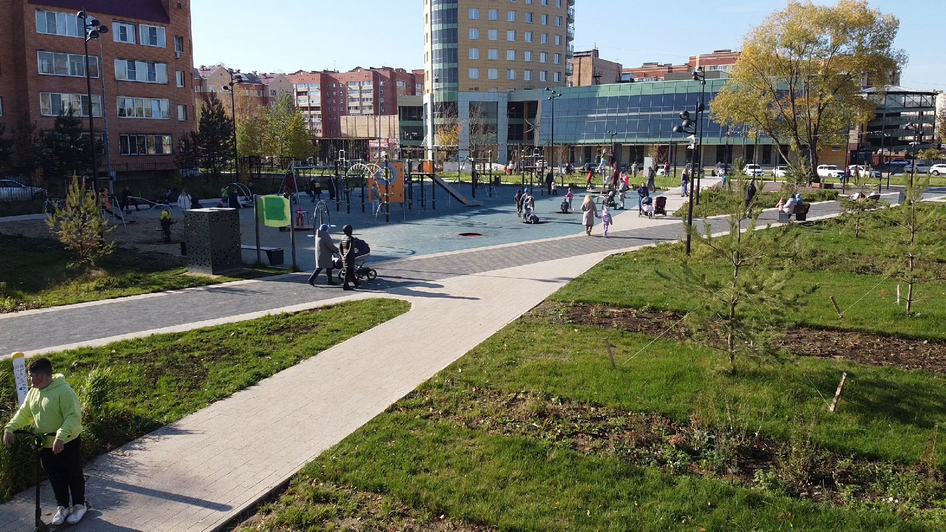 видео с коптера,