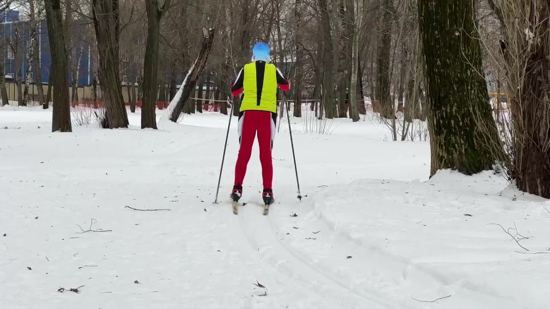 Реутов, парк, Фабричный пруд, спорт, лыжи, трасса, Людмила Колобанова,