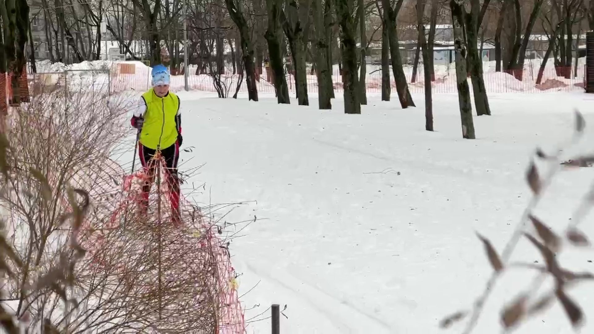 Реутов, парк, Фабричный пруд, спорт, лыжи, трасса, Людмила Колобанова,