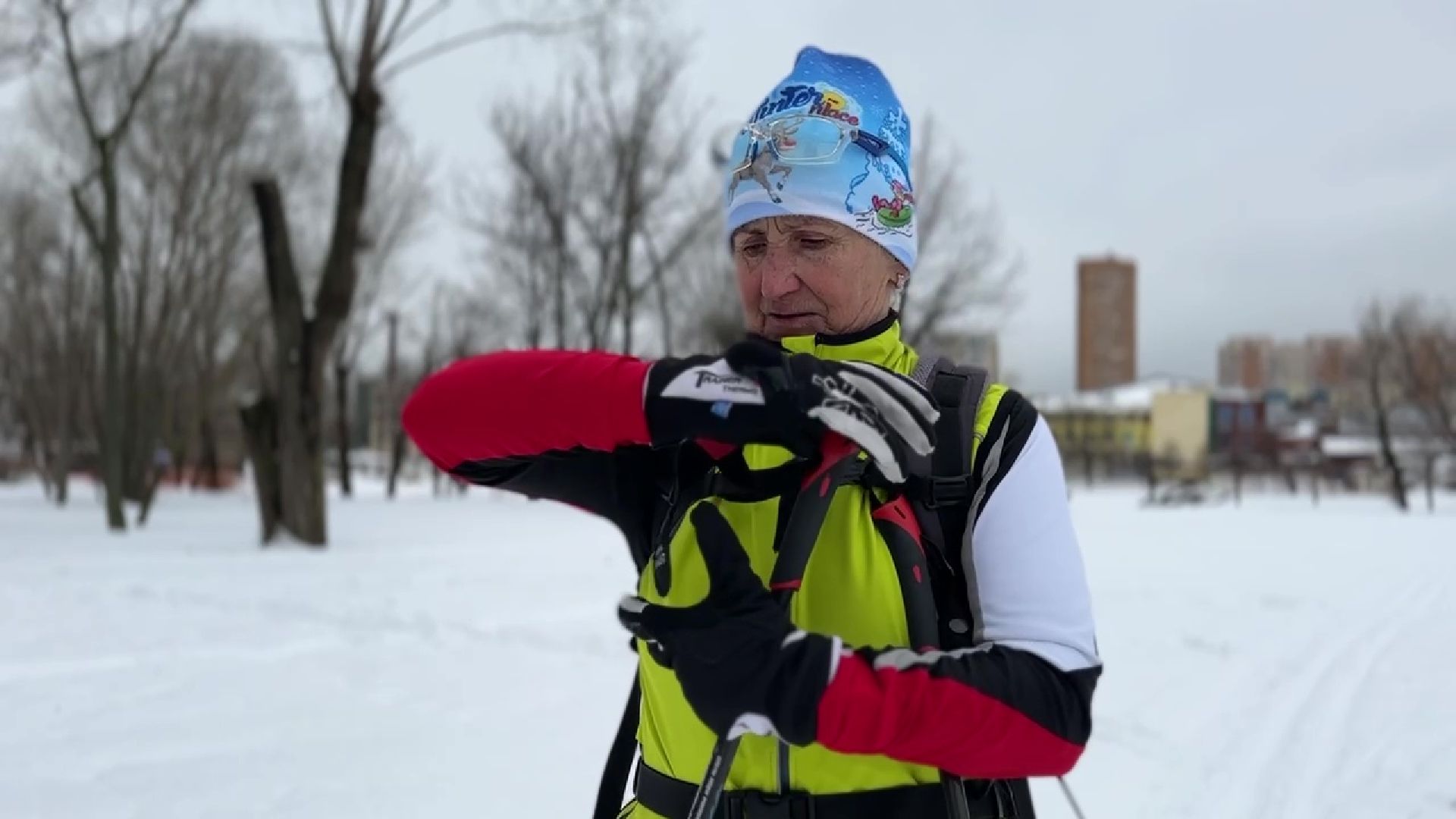 Реутов, парк, Фабричный пруд, спорт, лыжи, трасса, Людмила Колобанова,