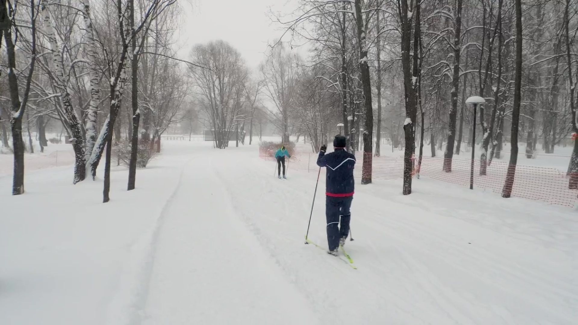 Реутов, парк, Фабричный пруд, спорт, лыжи, трасса, Людмила Колобанова,