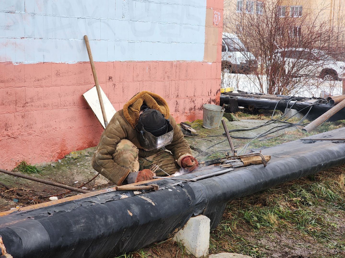 воскресенск, жкх, трубопровод, прорыв трубы, ремонт,