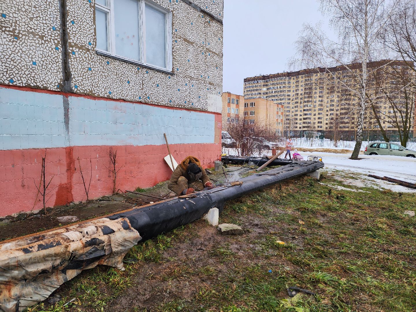 воскресенск, жкх, трубопровод, прорыв трубы, ремонт,