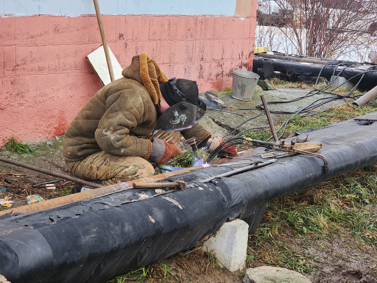 воскресенск, жкх, трубопровод, прорыв трубы, ремонт,