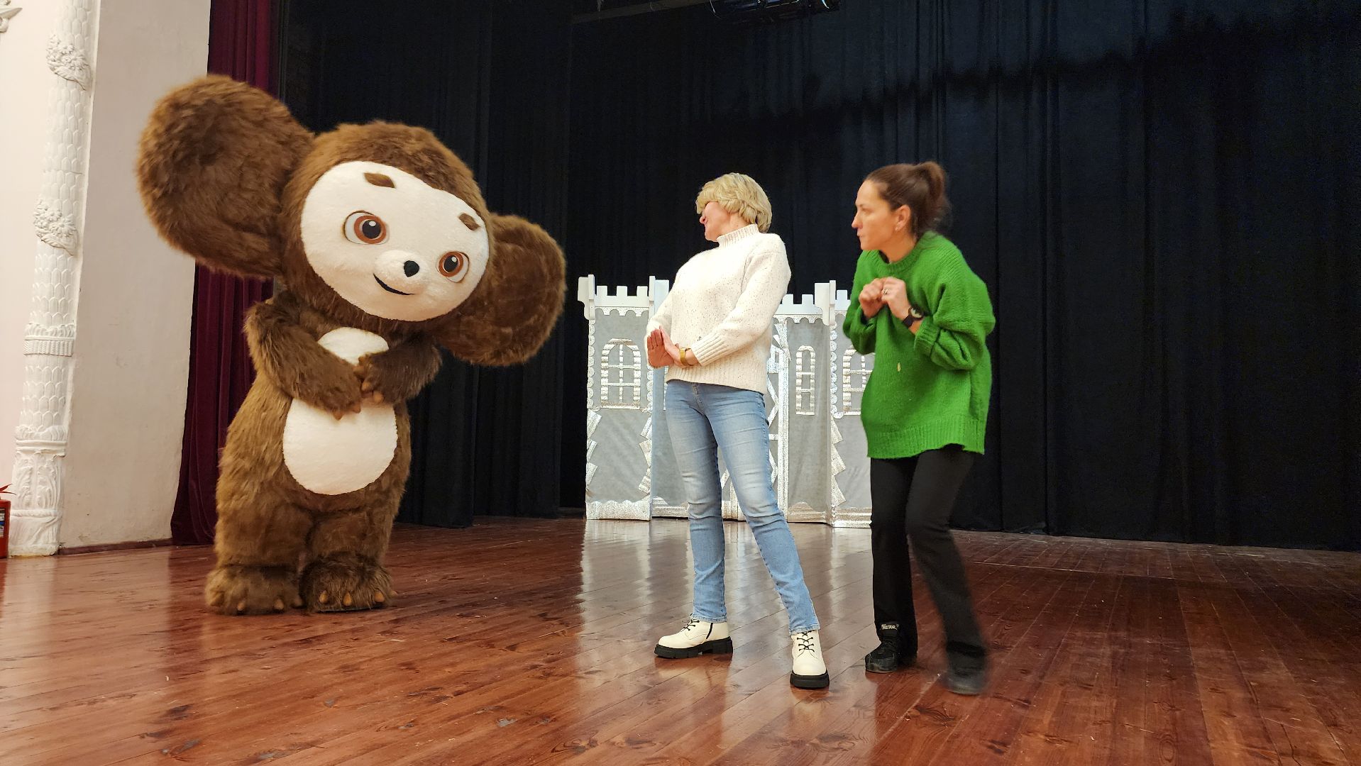 кашира, новый год, новогодний спектакль, елка главы, чебурашка, сказка, кот баюн, птица сирин,