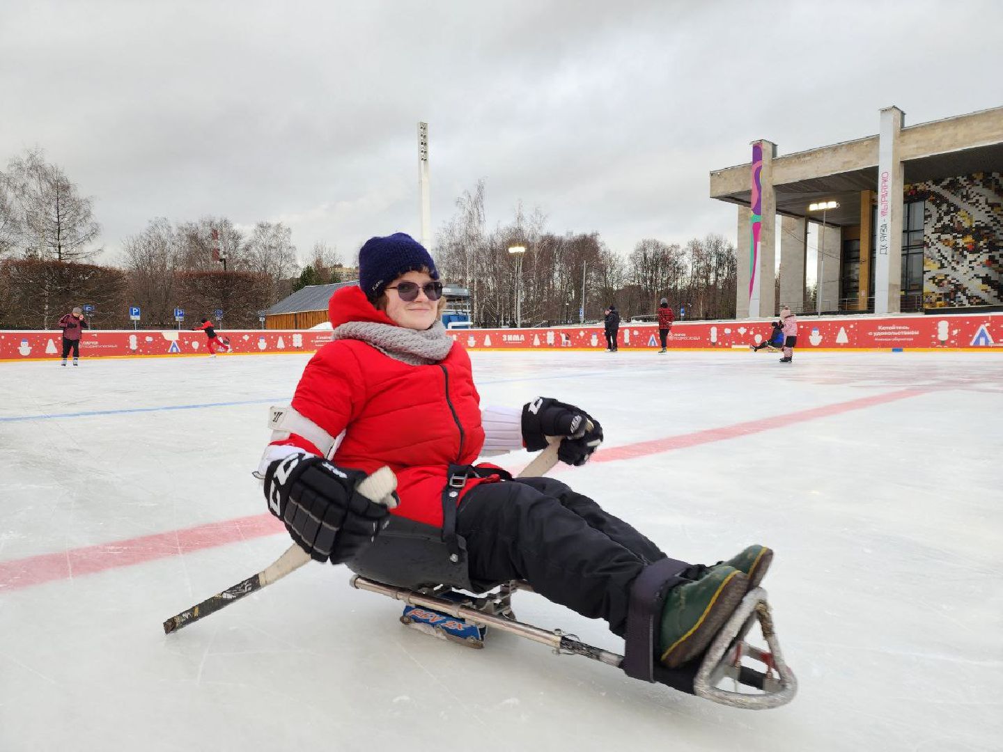 мытищи, следж-хоккей, Социальный проект, социальный проект Каток доступный для всех, дети с овз, инвалиды, Алексей Савлуков, зима в подмосковье,