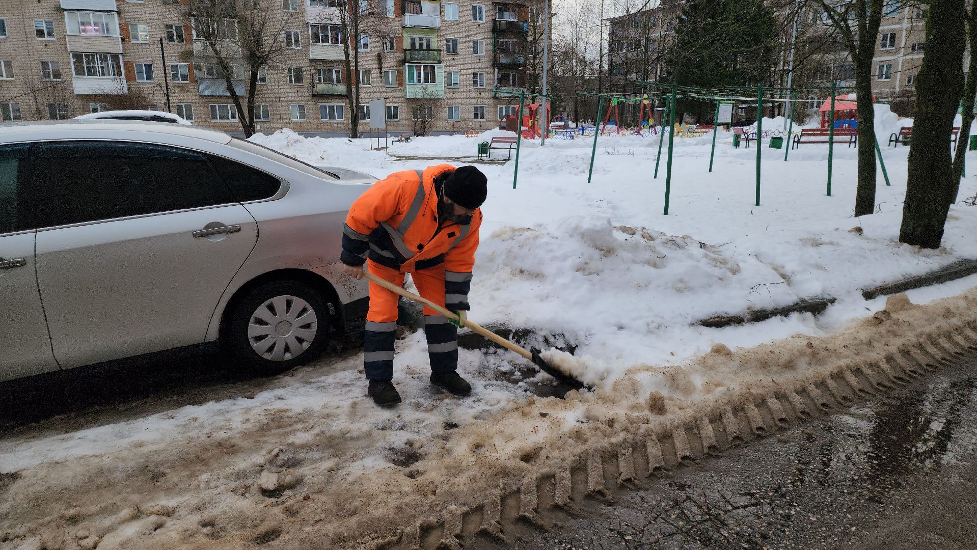 коммунальная техника, коммунальные служба, снегопад ваня, руза, рузский городской округ, московская область, подмосковье,
