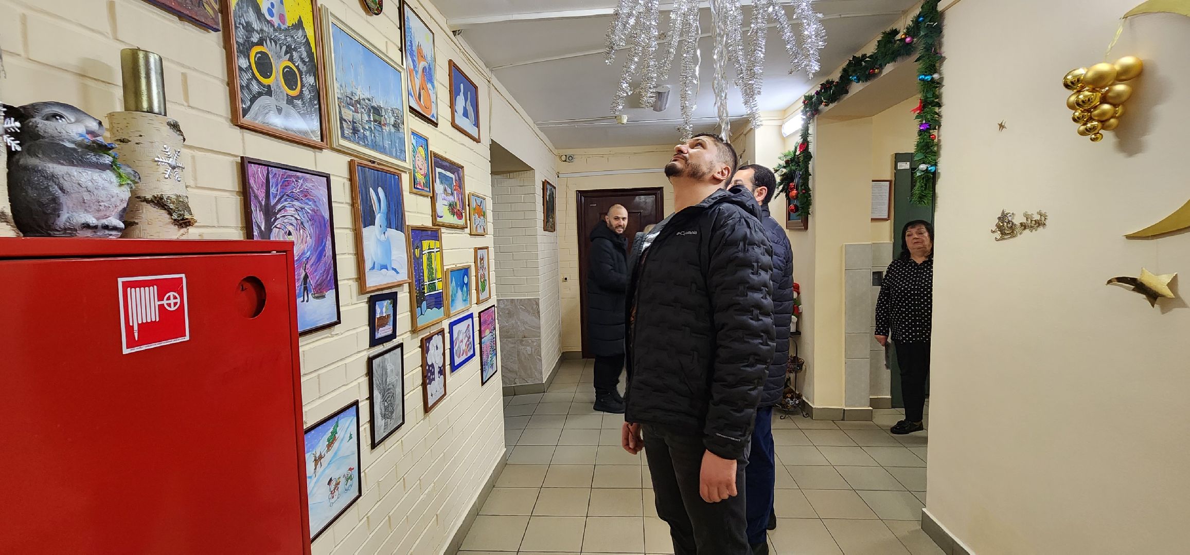 новогодний подъезд, праздничное настроение, Домодедово,