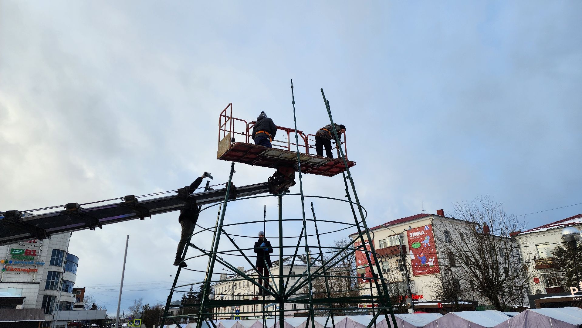 Солнечногорск, Новый год, советская площадь, Общество, елка главы,