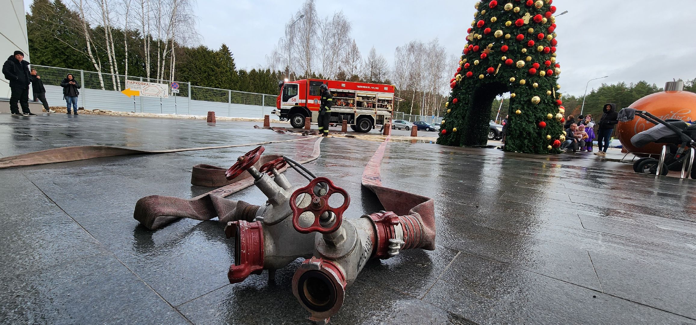 МЧС, учения пожарных, Эвакуация, Домодедово,