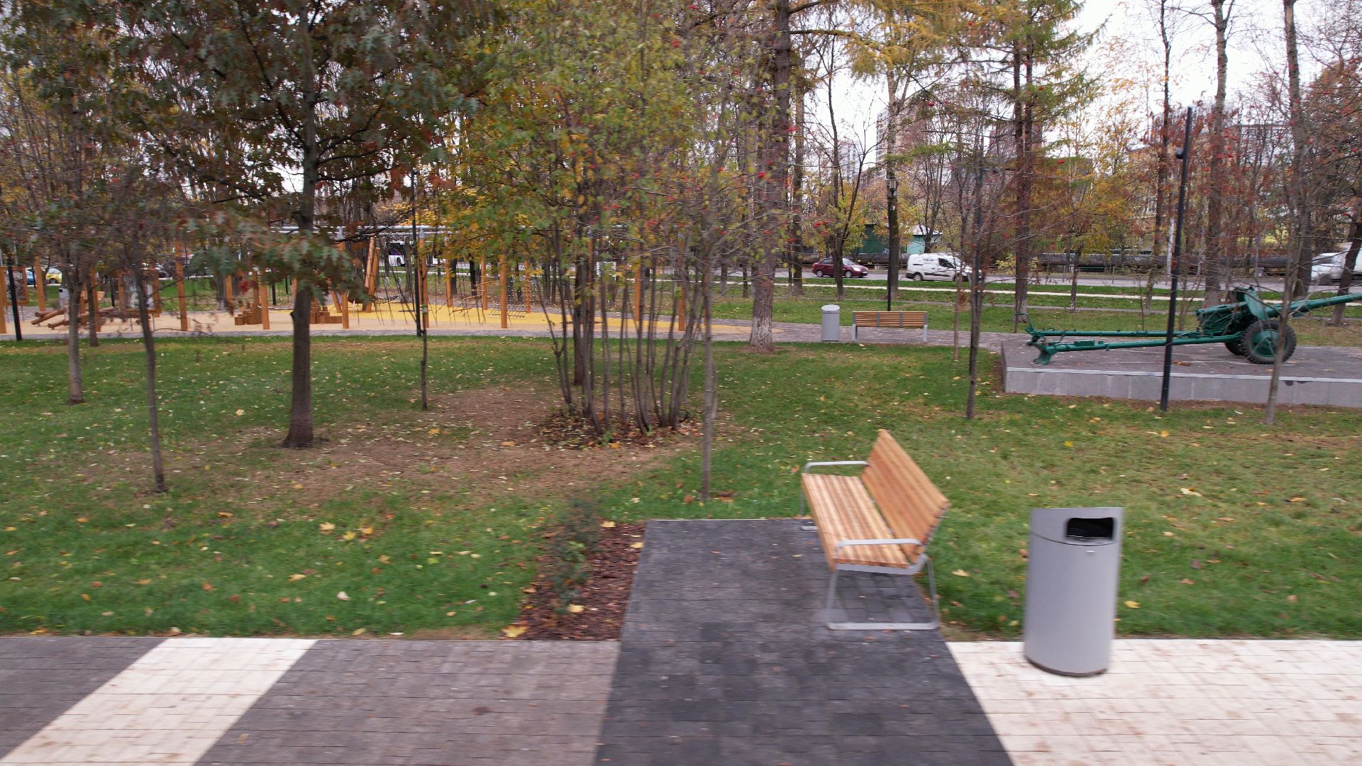 видео с коптера, сквер, котельники,