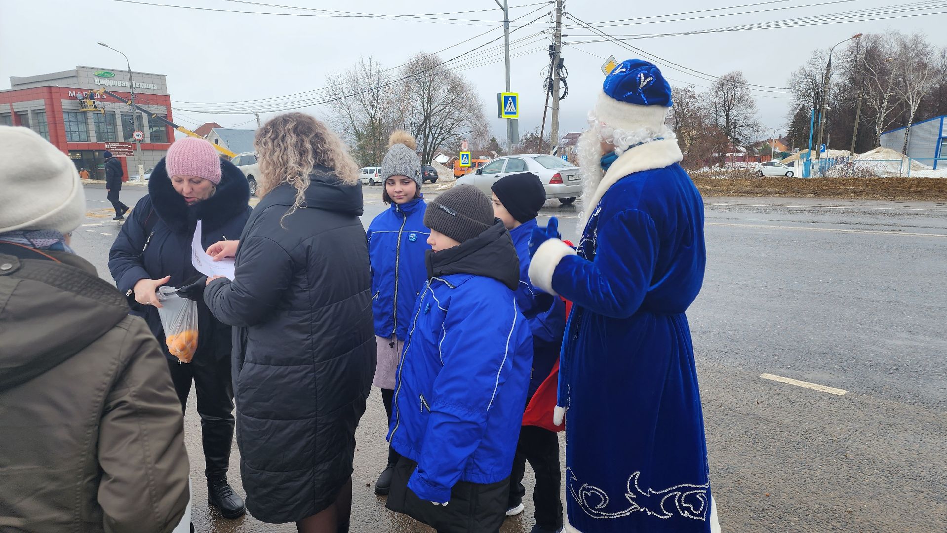 кашира, гаи, новогодняя акция, юид, безопасность дорожного движения, письмо водителю, мандарины,