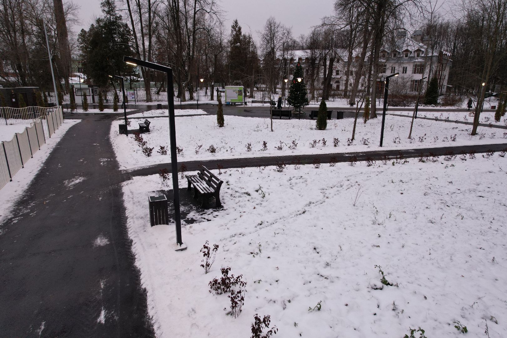 видео с коптера, ногинск, парк,