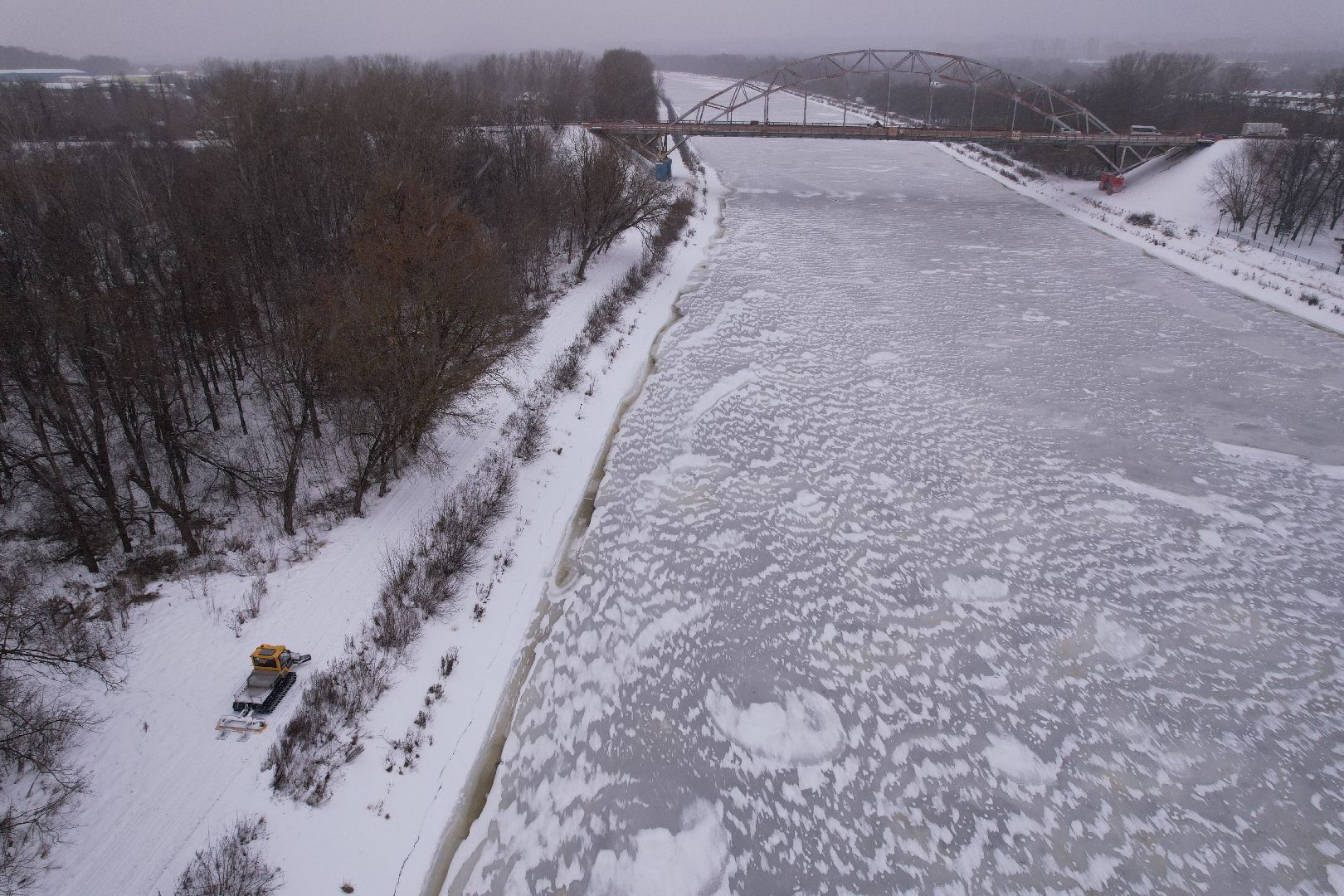 видео с коптера, вело1, лыжи,