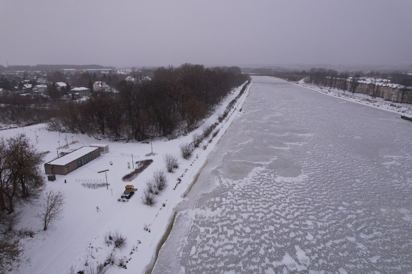видео с коптера, вело1, лыжи,