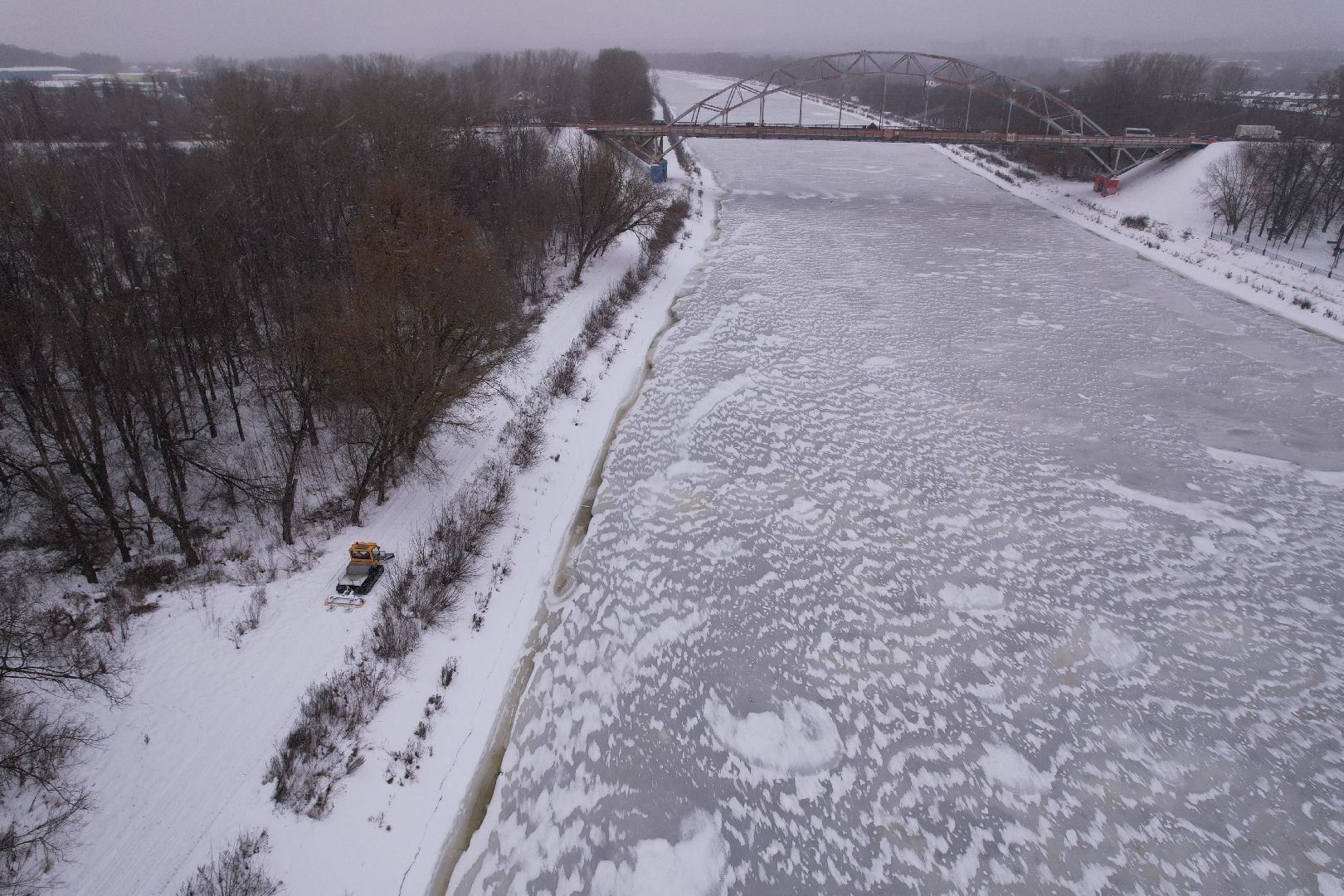 видео с коптера, вело1, лыжи,