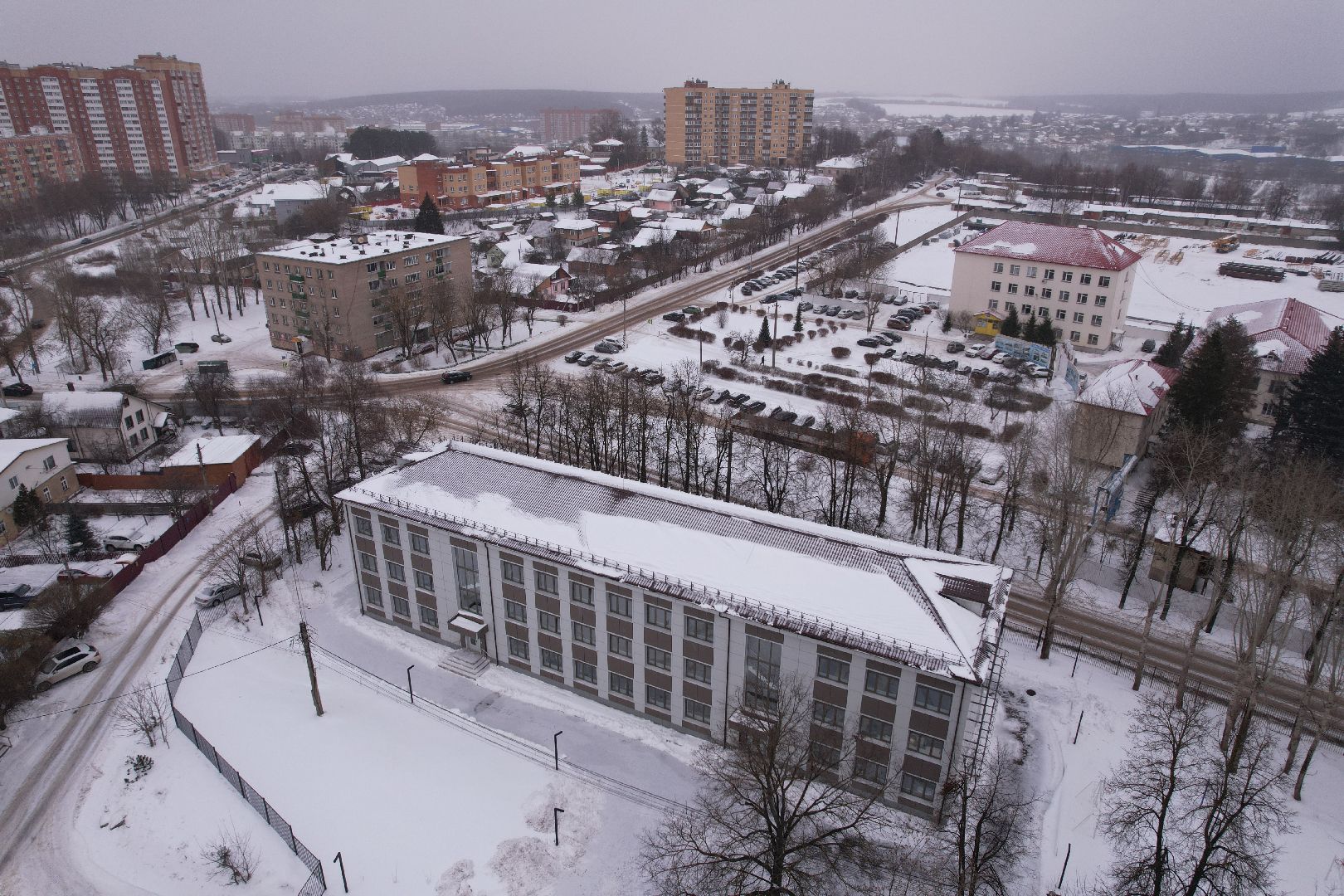 видео с коптера, медицина, колледж,