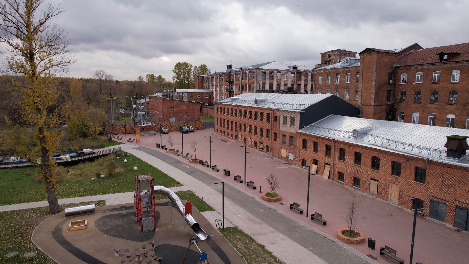 балашиха, фабрика, видео с коптера,