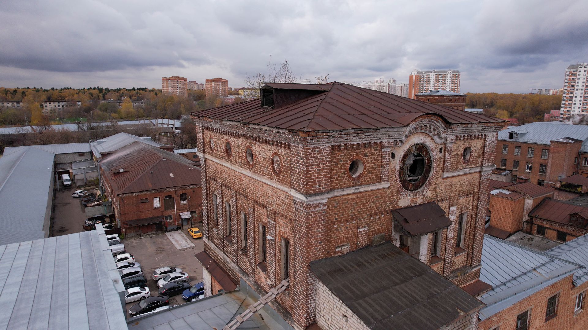 балашиха, фабрика, видео с коптера,