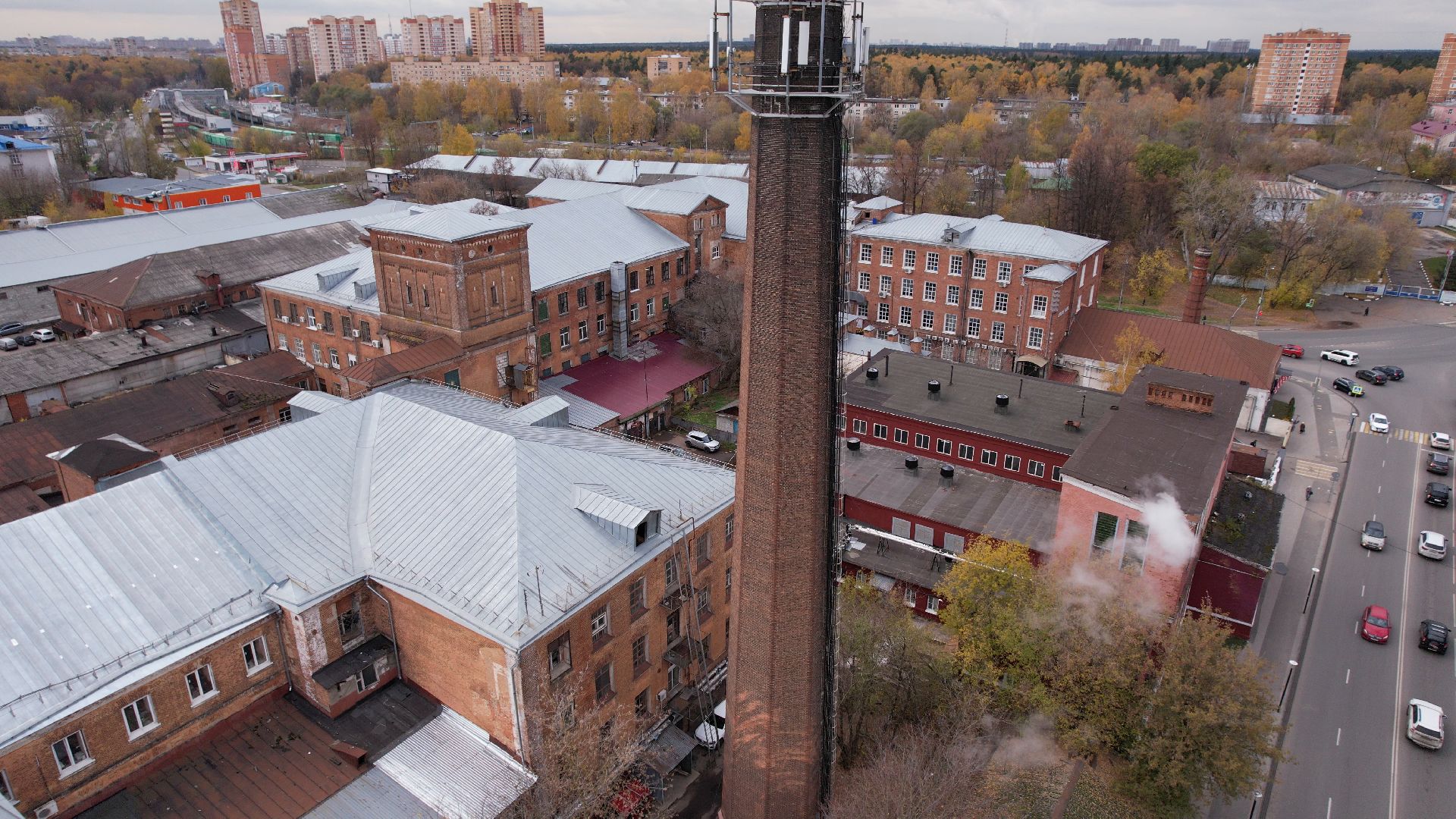 балашиха, фабрика, видео с коптера,
