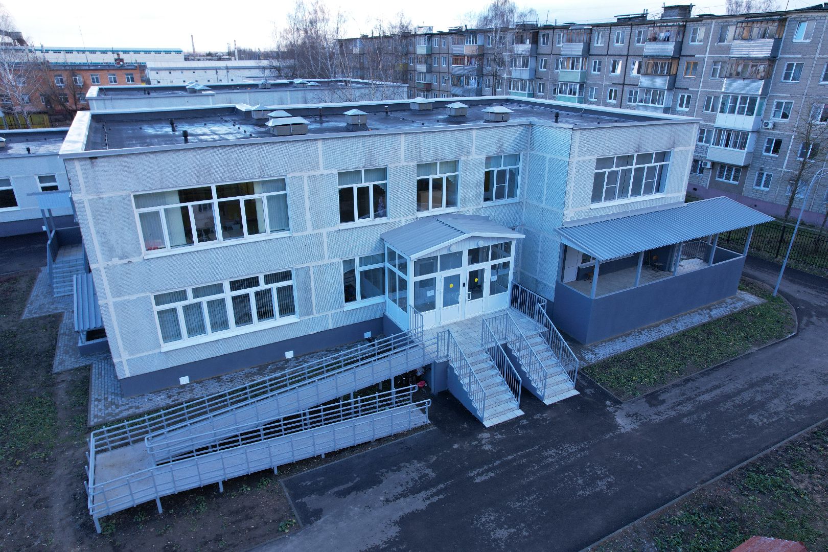 видео с коптера, школа, садик, серпухов,