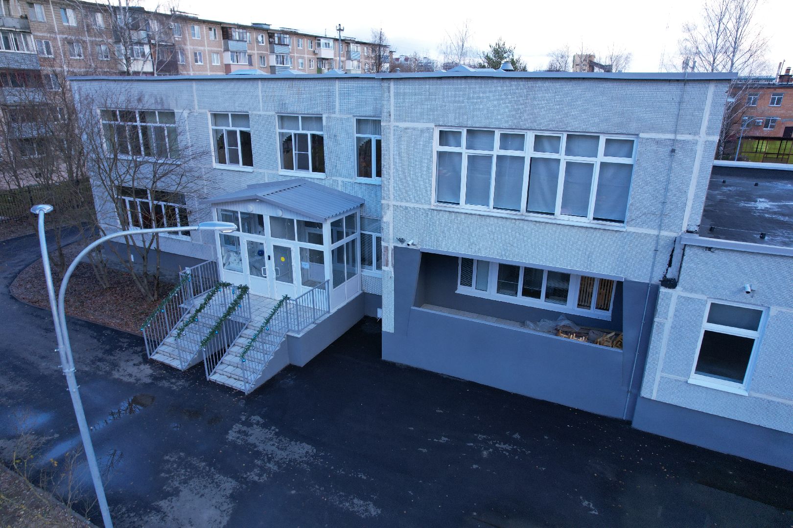 видео с коптера, школа, садик, серпухов,